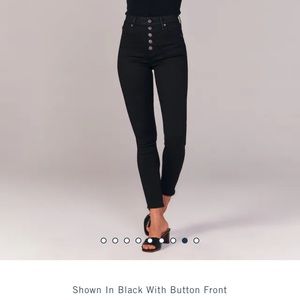 High Rise Super Skinny Ankle Jeans Abercrombie